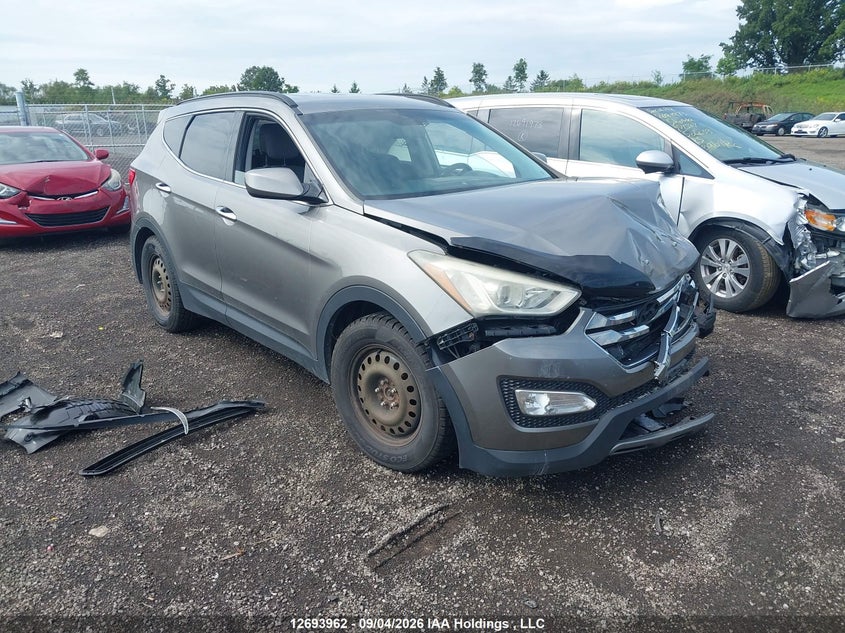 2013 Hyundai Santa Fe Sport 2.4 Base, Front, IAAI, VIN 5XYZT3LB3DG038092