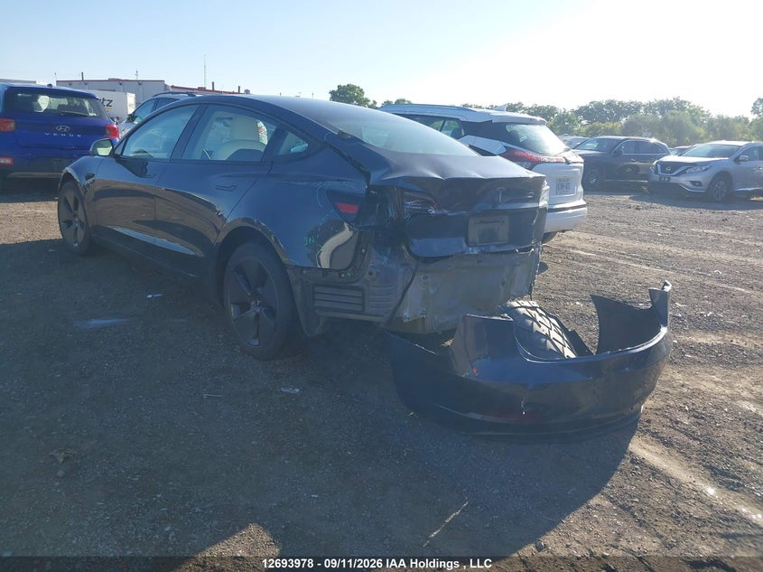 Vin: 5yj3e1ea9nf356302, lot: 3098941, tesla model 3 rwd/standard range 20223
