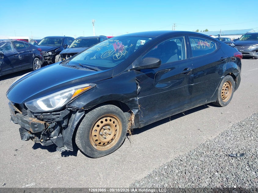 Vin: 5npdh4aexfh595396, lot: 3098948, hyundai elantra gl 20152