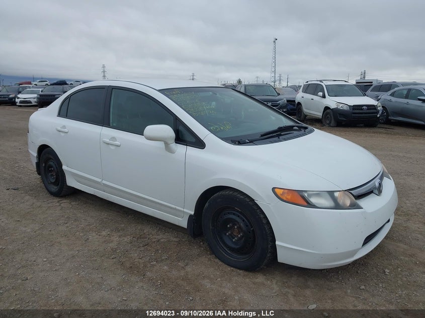 2007 Honda Civic Lx, Front, IAAI, VIN 2HGFA16547H106104