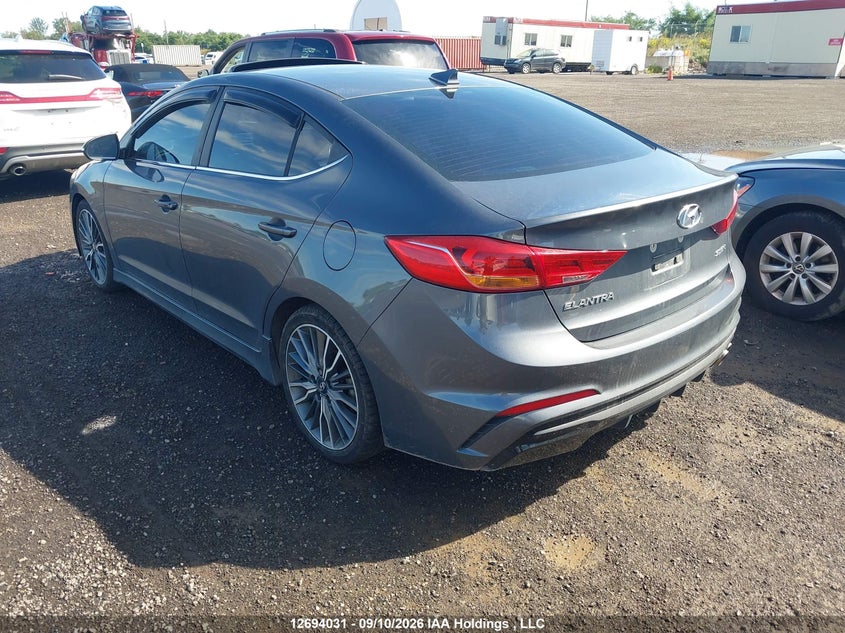 Vin: kmhd04lb2hu354429, lot: 3098999, hyundai elantra sport 20173