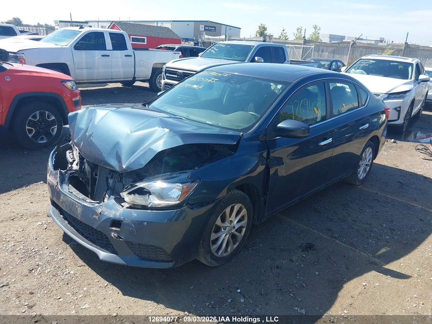 2017 Nissan Sentra, Удар спереду, IAAI, VIN 3N1AB7AP8HY320075 — фото 2