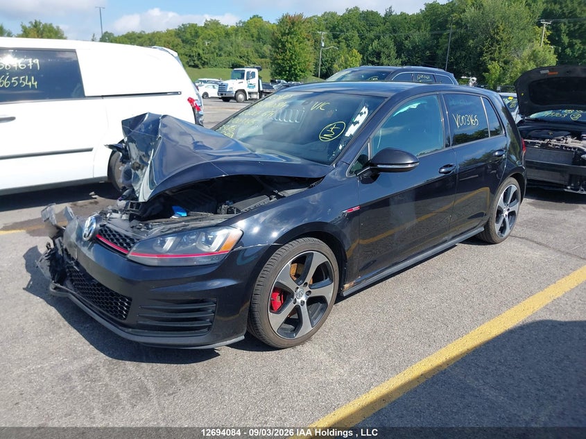 Vin: 3vw4t7au2gm003165, lot: 3099054, volkswagen golf gti 5-door autobahn 20162