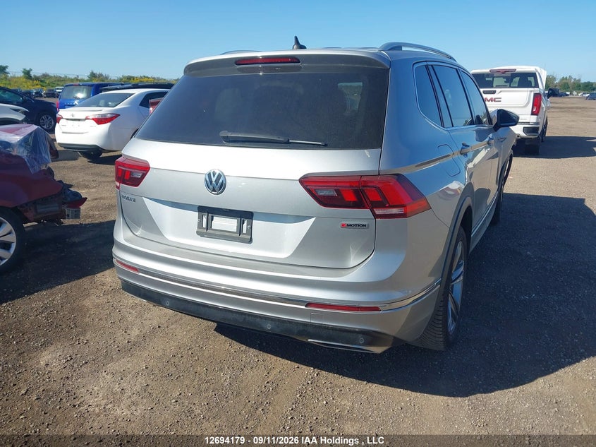 Vin: 3vv4b7ax8km181320, lot: 3099149, volkswagen tiguan highline 20194