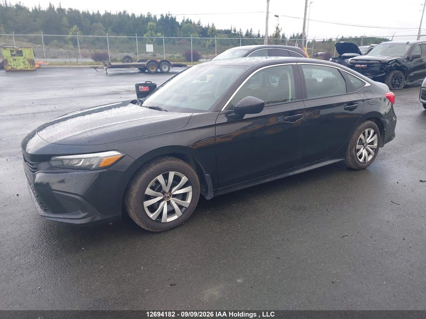 Vin: 2hgfe2f21nh102105, lot: 3099152, honda civic lx 20222