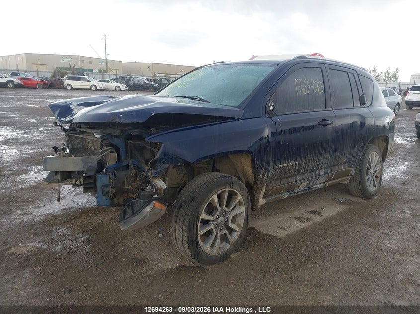 2014 Jeep Compass, Удар спереду, IAAI, VIN 1C4NJDCB3ED664543 — фото 2