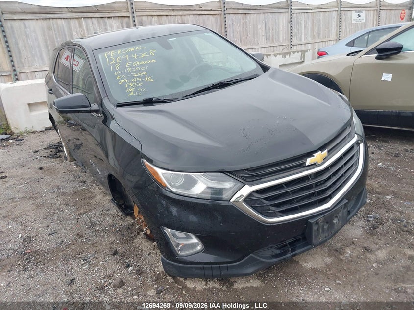 2018 Chevrolet Equinox Lt, Правый перёд, IAAI, VIN 2GNAXTEX3J6182901