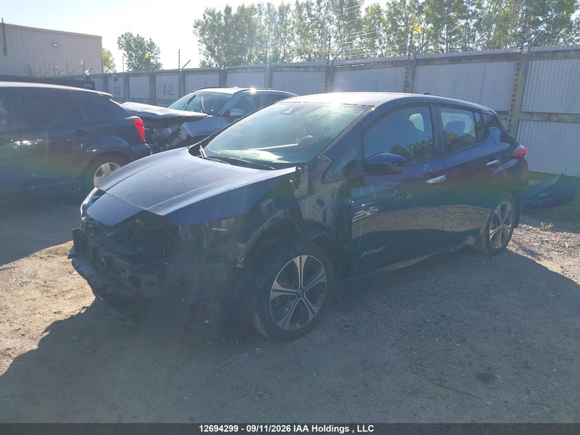 2018 Nissan Leaf, Front, IAAI, VIN 1N4AZ1CP9JC305897 — photo 2