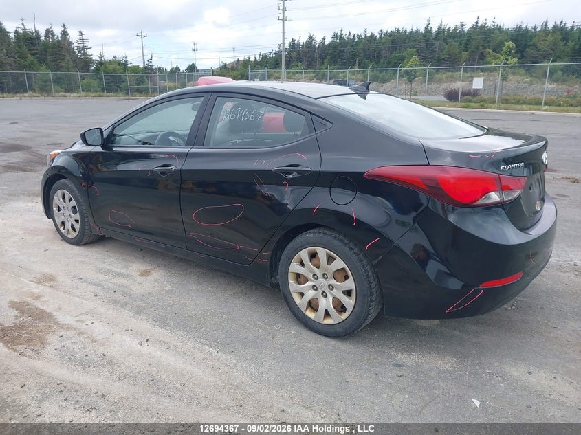 Vin: 5npdh4ae3fh587432, lot: 3099346, hyundai elantra gl 20153
