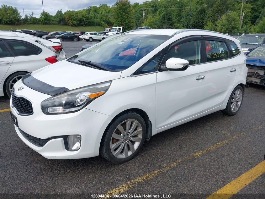 2014 Kia Rondo, Rear, IAAI, VIN KNAHU8A31E7035916 — photo 2