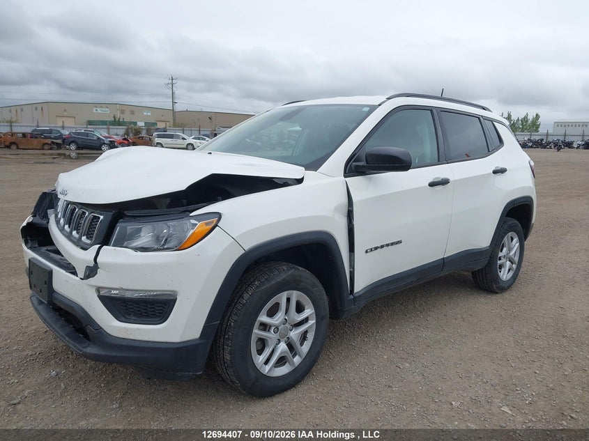 Vin: 3c4njdab5jt401316, lot: 3099387, jeep compass sport 20182