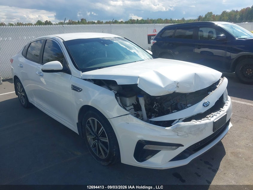 2019 Kia Optima Lx/Lx+, Front, IAAI, VIN 5XXGT4L37KG276258
