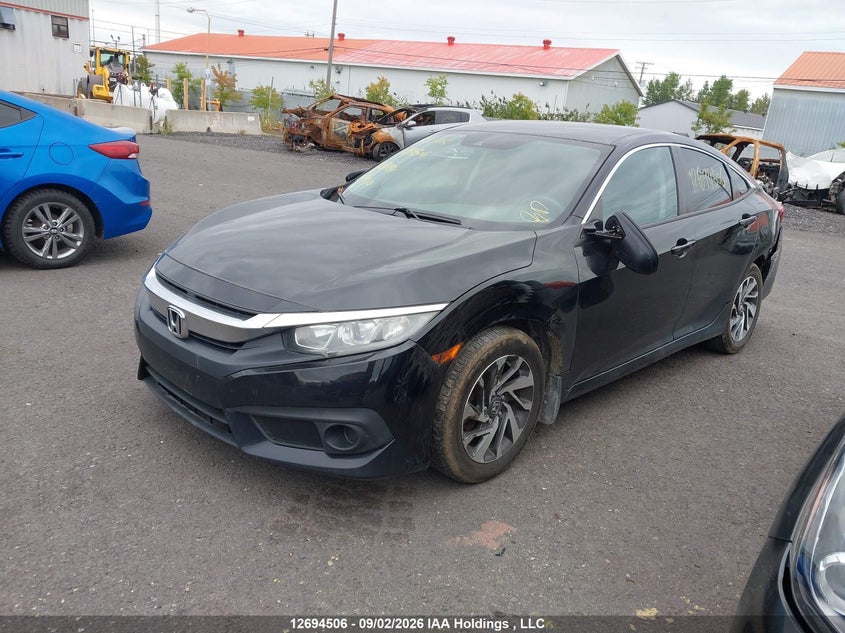 2018 Honda Civic, Rear, IAAI, VIN 2HGFC2F63JH039494 — photo 2