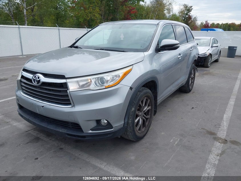 Vin: 5tdbkrfh4gs266696, lot: 3099676, toyota highlander le 20162