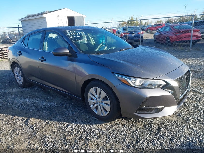2021 Nissan Sentra S/S Plus, Stripped, IAAI, VIN 3N1AB8BV4MY240012