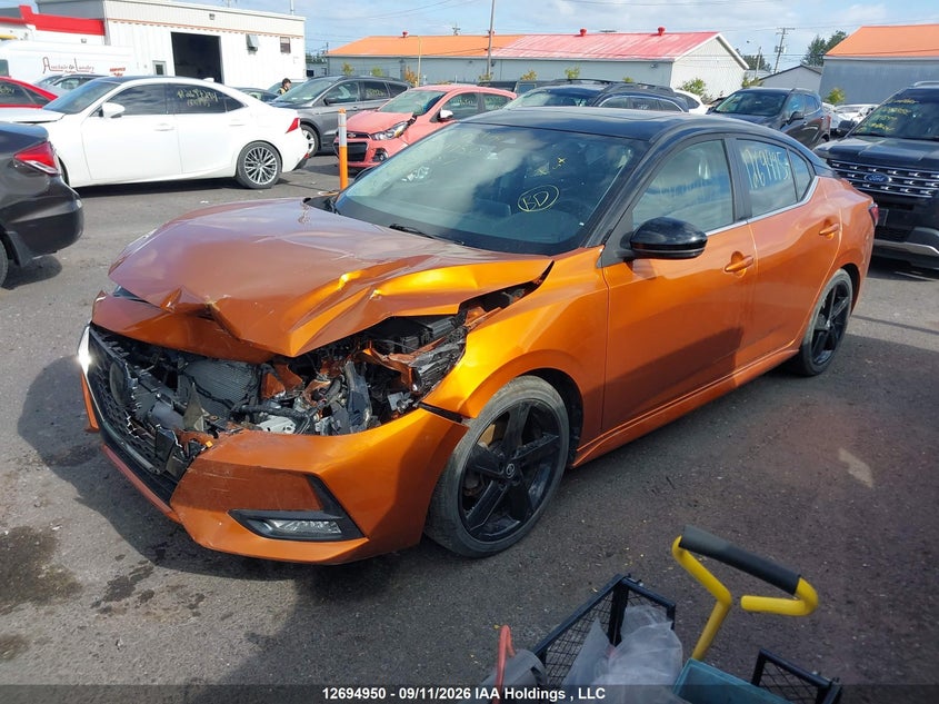 Vin: 3n1ab8dv4ny286387, lot: 3099962, nissan sentra sr/sr midnight edition 20222