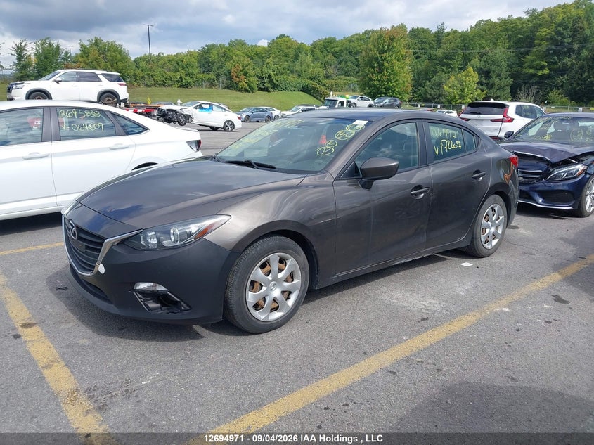 Vin: 3mzbm1u76fm172207, lot: 3099983, mazda mazda3 gx 20152