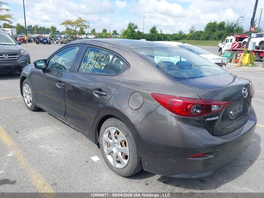 Vin: 3mzbm1u76fm172207, lot: 3099983, mazda mazda3 gx 20153