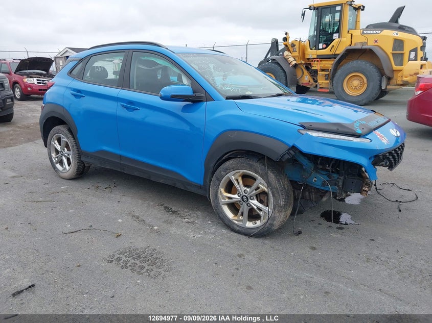 2022 Hyundai Kona Preferred Awd, Front, IAAI, VIN KM8K2CAB2NU781734