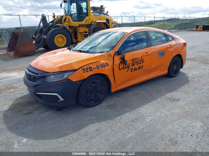 2019 Honda Civic, Лівий бік, IAAI, VIN 2HGFC2F58KH040410 — фото 2