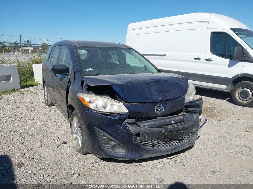 2012 Mazda Mazda5 Gs, Удар спереду, IAAI, VIN JM1CW2CL0C0130698