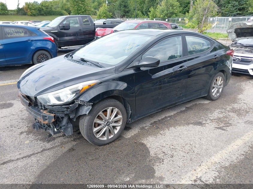 2016 Hyundai Elantra, Удар спереди, IAAI, VIN KMHDH4AE1GU591367 — фото 2