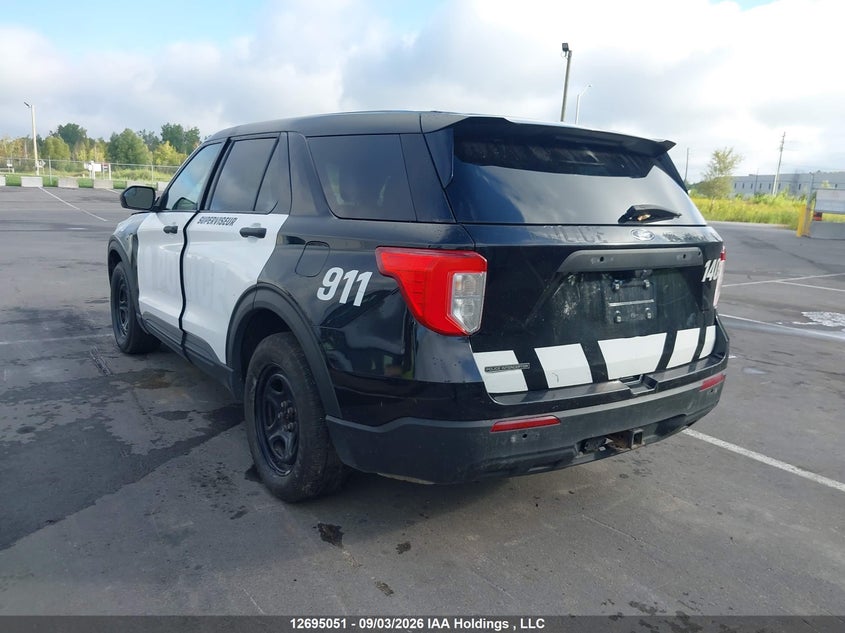 Vin: 1fm5k8ab0mgb25703, lot: 3100063, ford explorer police interceptor 20213