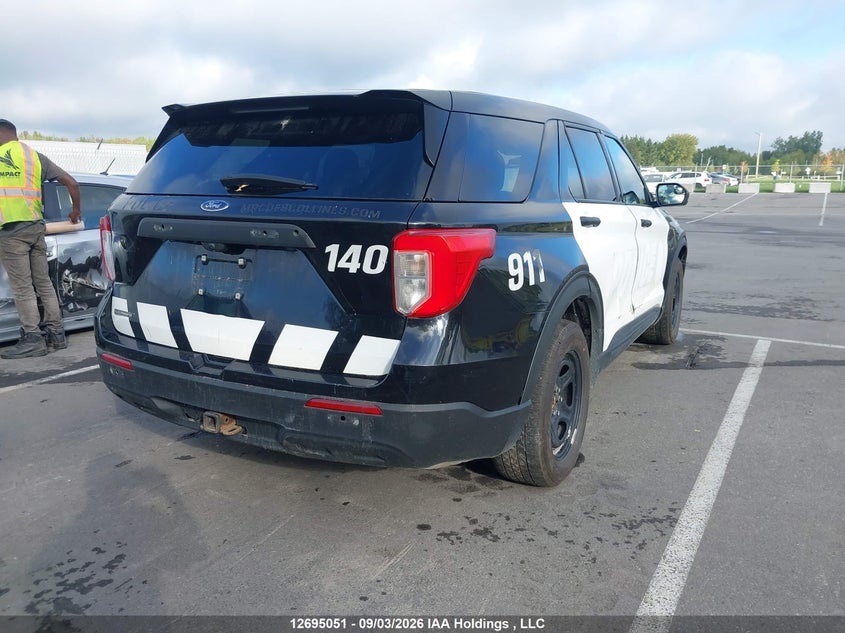Vin: 1fm5k8ab0mgb25703, lot: 3100063, ford explorer police interceptor 20214
