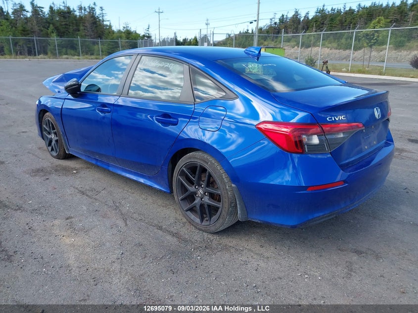 Vin: 2hgfe2f50nh114790, lot: 3100091, honda civic sport 20223