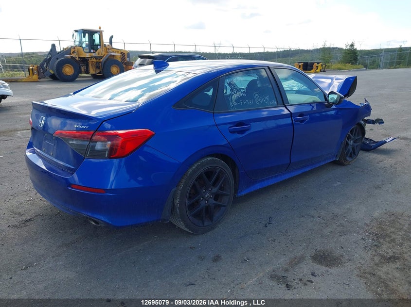 Vin: 2hgfe2f50nh114790, lot: 3100091, honda civic sport 20224