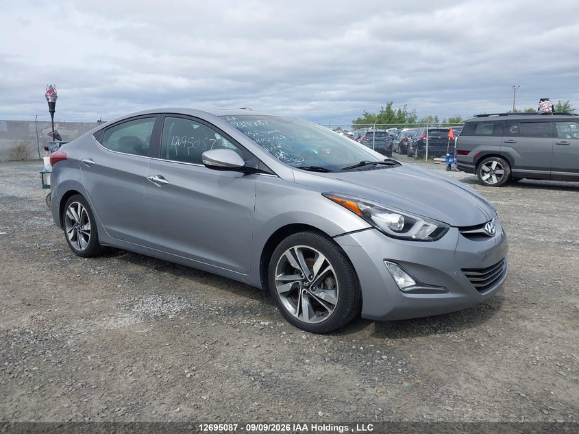 2015 Hyundai Elantra Limited, Front, IAAI, VIN KMHDH4AH3FU450468