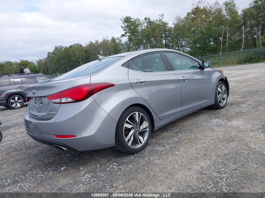 Vin: kmhdh4ah3fu450468, lot: 3100100, hyundai elantra limited 20154