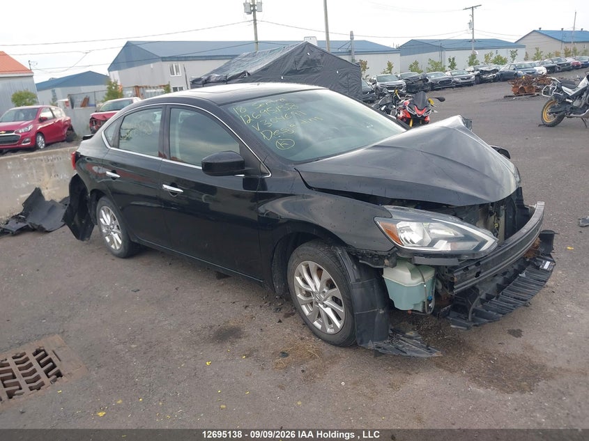 2018 Nissan Sentra S/Sv/Sr/Sl, Удар спереду, IAAI, VIN 3N1AB7AP8JY304691