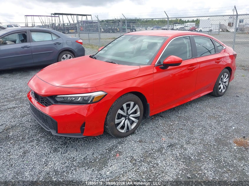 2025 Honda Civic, Front, IAAI, VIN 2HGFE2F26SH104010 — photo 2