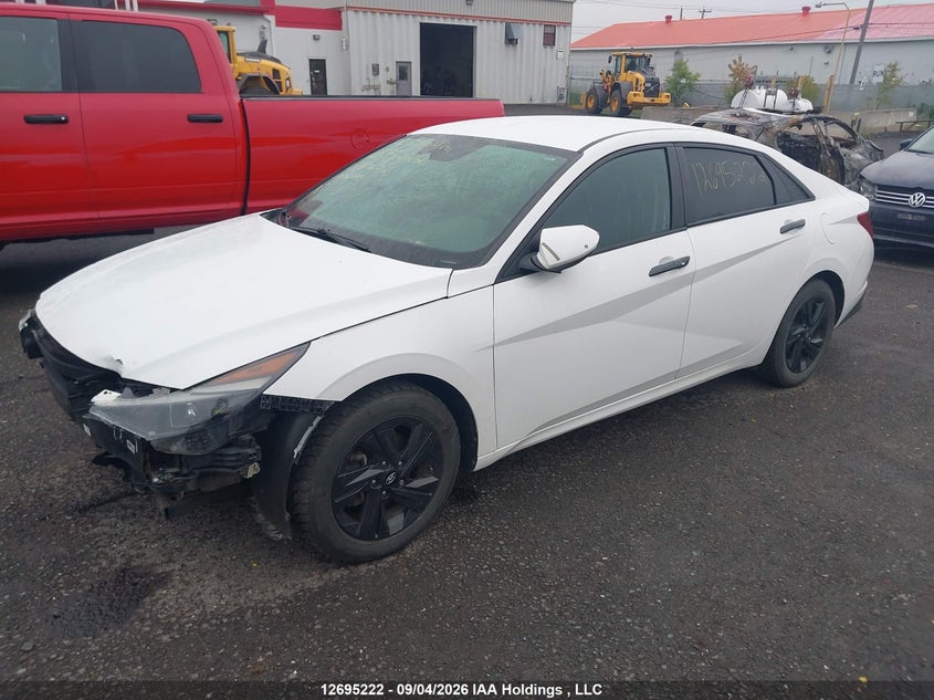 Vin: kmhlm4ag2nu230672, lot: 3100249, hyundai elantra preferred ivt 20222