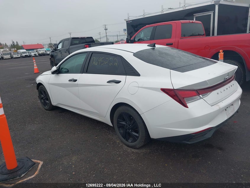 Vin: kmhlm4ag2nu230672, lot: 3100249, hyundai elantra preferred ivt 20223