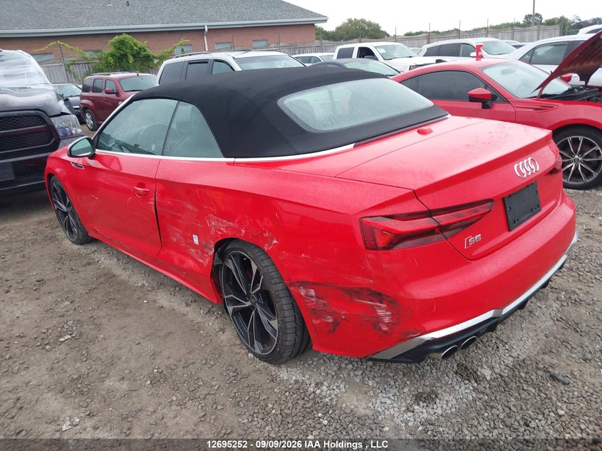 Vin: wauy4gf5xmn005991, lot: 3100279, audi s5 20213