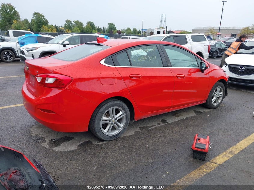 Vin: 3g1be5sm8hs550339, lot: 3100306, chevrolet cruze lt auto 20174
