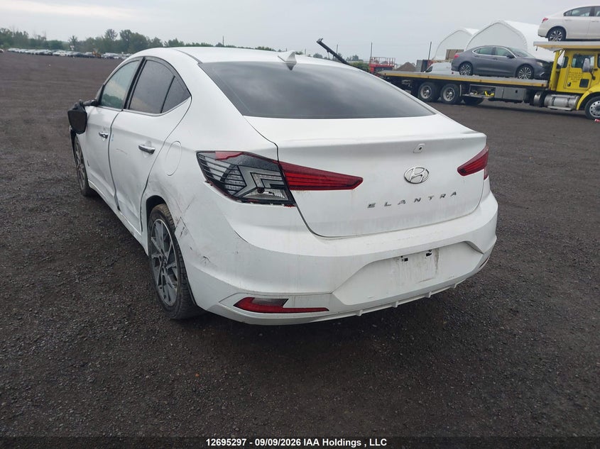 Vin: kmhd84lf4lu917114, lot: 3100325, hyundai elantra ultimate 20203
