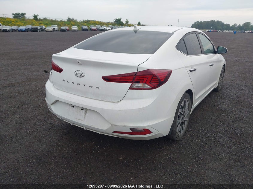 Vin: kmhd84lf4lu917114, lot: 3100325, hyundai elantra ultimate 20204