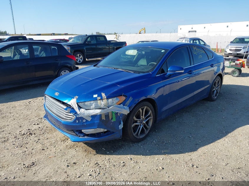 2017 Ford Fusion, Левый перёд, IAAI, VIN 3FA6P0HDXHR172504 — фото 2