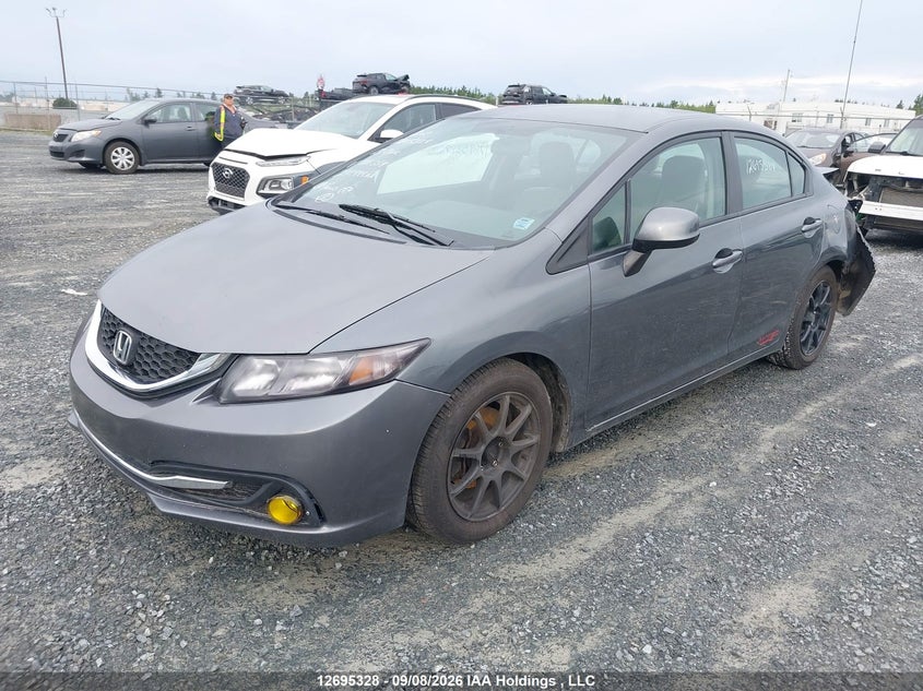 2013 Honda Civic, Удар ззаду, IAAI, VIN 2HGFB2F44DH101359 — фото 2