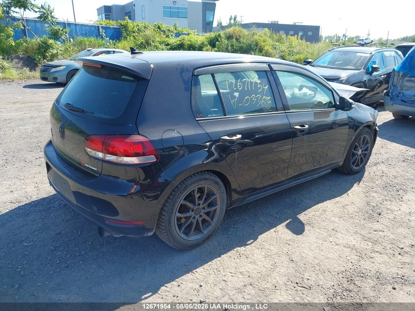 Vin: wvwgv7aj8cw033698, lot: 3100517, volkswagen golf gti 5-door 20124