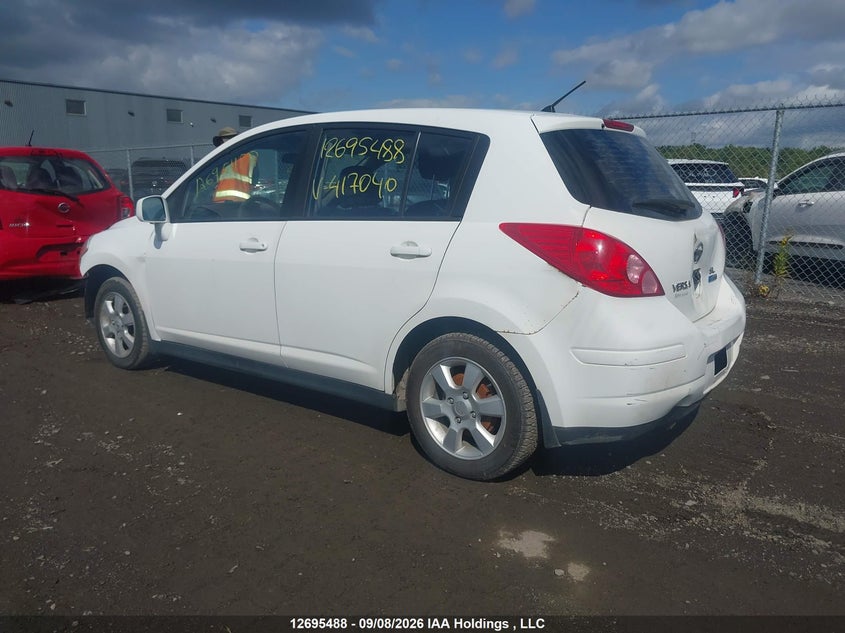 Vin: 3n1bc1cp5al417040, lot: 3100548, nissan versa 20103