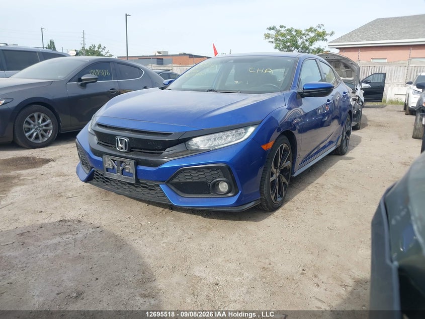 Vin: shhfk7h94ku303477, lot: 3100578, honda civic sport touring 20192