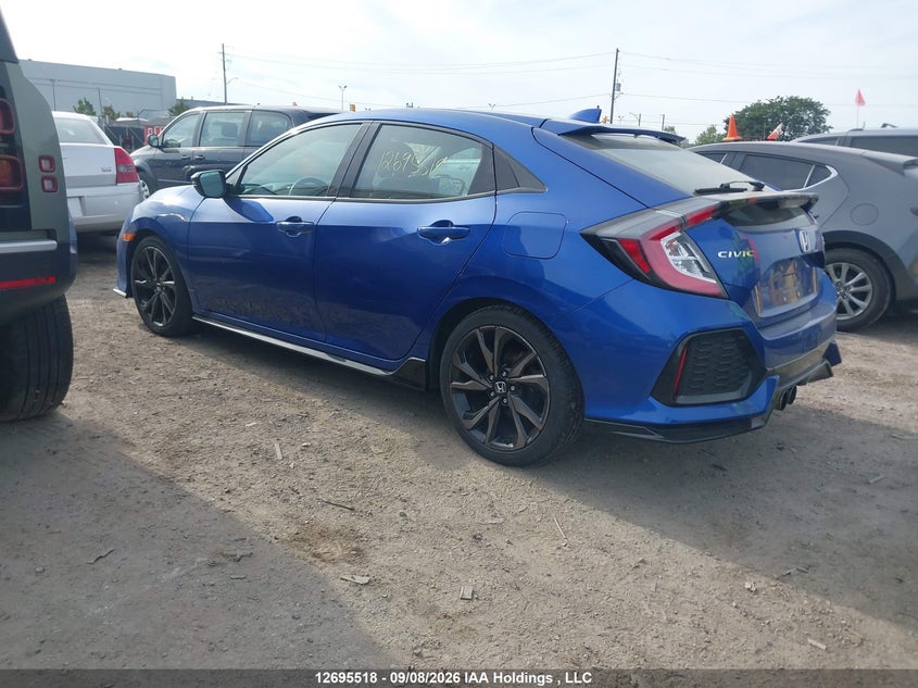 Vin: shhfk7h94ku303477, lot: 3100578, honda civic sport touring 20193