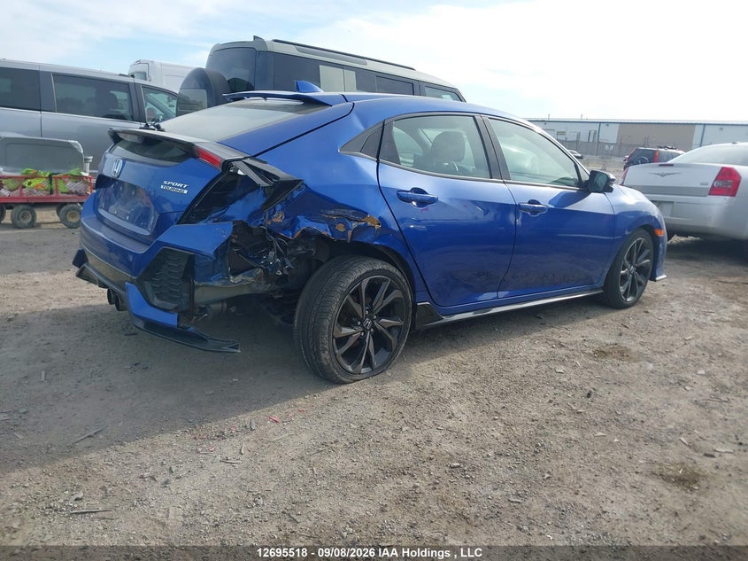 Vin: shhfk7h94ku303477, lot: 3100578, honda civic sport touring 20194