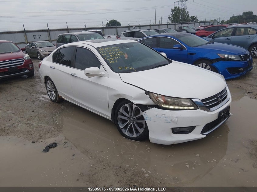 Vin: 1hgcr2f93ea805014, lot: 3100635, honda accord touring 20141