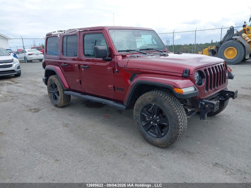 2021 Jeep Wrangler Unlimited Altitude, Right Side, IAAI, VIN 1C4HJXEG7MW598606