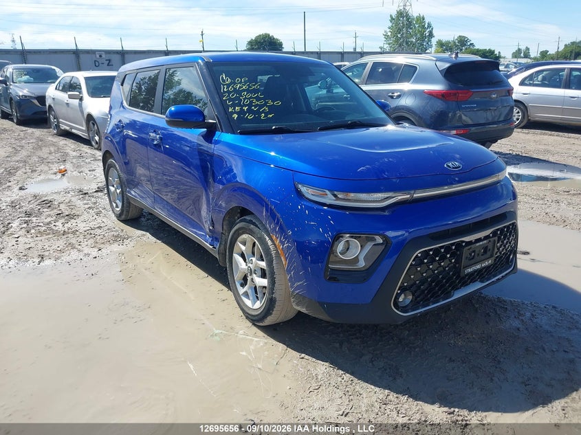 2020 Kia Soul Ex/Ex Anniversary Edition/Ex Limited/Ex Premium/Ex+/Gt-Line Limited/Gt-Line Premium, Правый бок, IAAI, VIN KNDJ33AU4L7103030